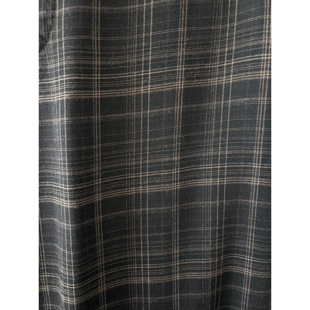 Vince Pants Sz L Quiet Luxury Plaid Viscose Brown Relaxed Trousers Pockets Comfy - Picture 11 of 16